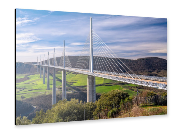Alu-Dibond "Viadukt von Millau Frankreich" 75x50 cm artboxONE