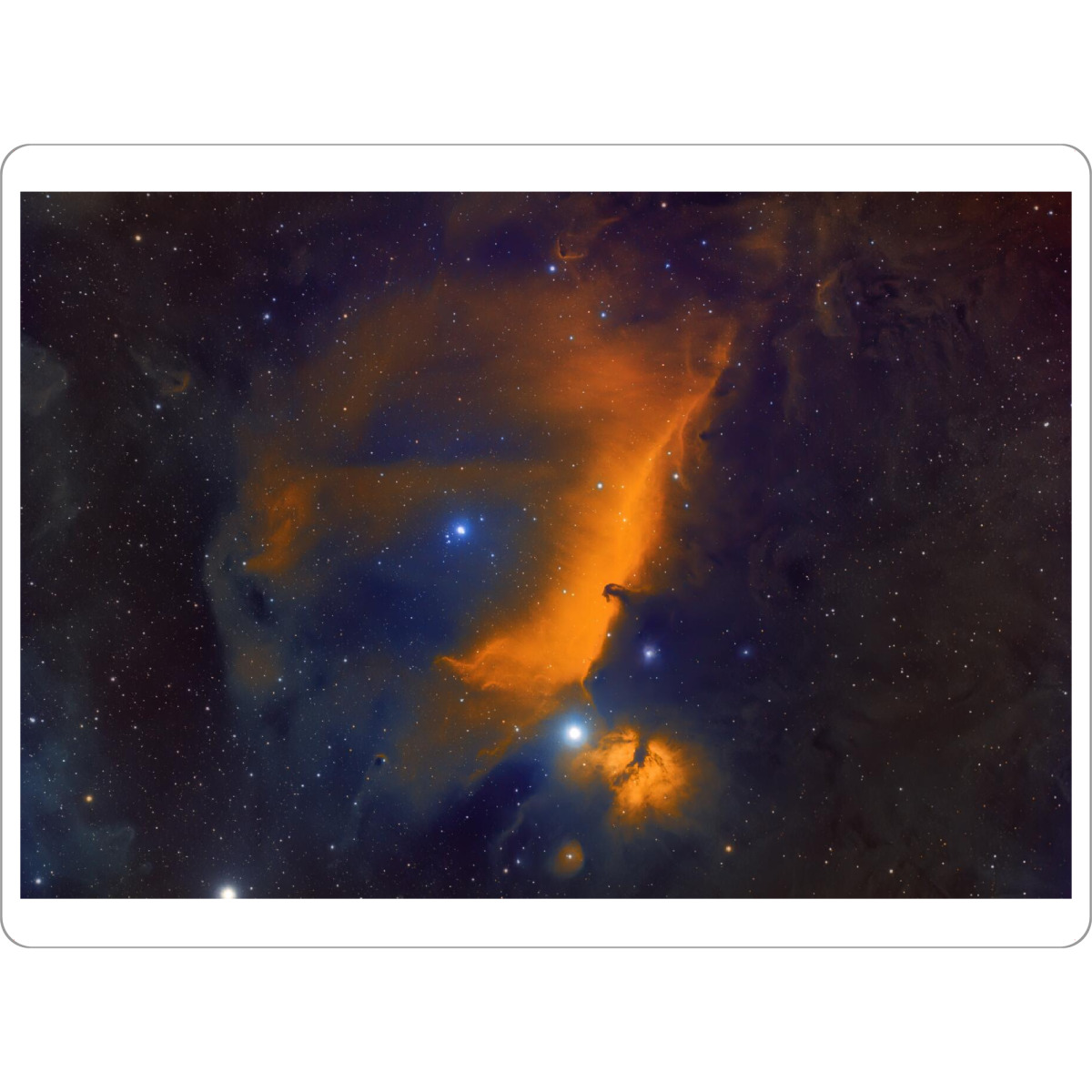 Tischset "Pferdekopfnebel-Variation" artboxONE - Natur - Flammennebel,Pferdekopfnebel,B33,Emmisionsnebel,Weltall,Weltraum,Universum,Sterne,Deep sky