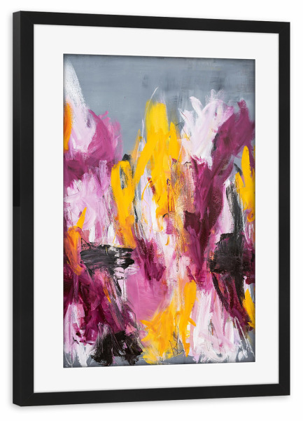 Poster mit Rahmen schwarz "Herschberger - Unabhängigkeit" artboxONE - Abstrakt