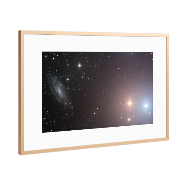 Poster mit Rahmen Kupfer "Balken Spiralgalaxie" artboxONE - Natur,Galaxy