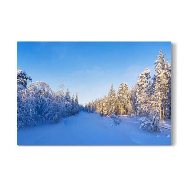 Galerie-Print "Winter mit Wald in Finnland" 30x20 cm artboxONE