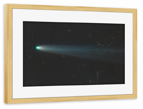 Poster mit Rahmen kiefer "Komet C/22021 A1 (Leonard)" artboxONE - Natur,Galaxy