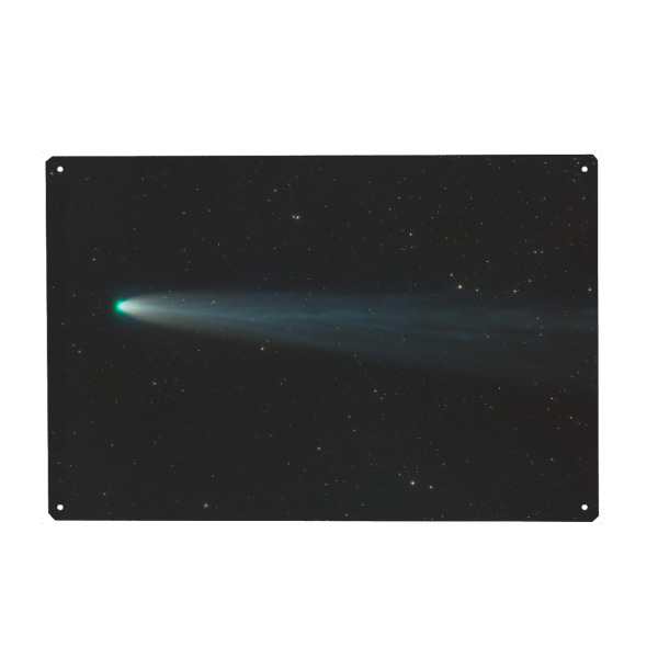 Holzbild "Komet C/22021 A1 (Leonard)" artboxONE - Natur,Galaxy - Komet,Comet,Sterne,Universum,Weltall,Weltraum,Astronomie,Astrofotografie