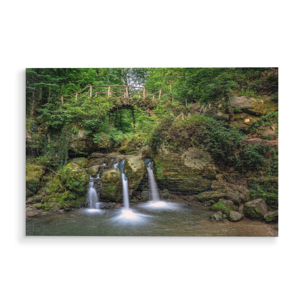 Holzbild "Schiessentümpel im Müllerthal" artboxONE - Natur,Reise,Reise / Länder