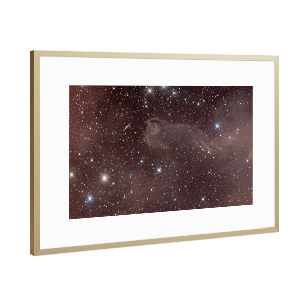 Poster mit Rahmen Gold "Gottes Hand" artboxONE - Natur,Galaxy - Gottes hand,Astronomie,Astrofotografie,Weltall,Welrraum,Universum,Sterne,Nebel