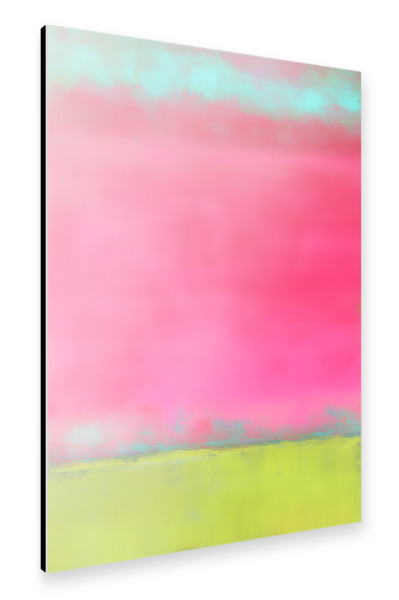 Alu-Dibond "Abstrakt Sommer pink" 30x20 cm artboxONE