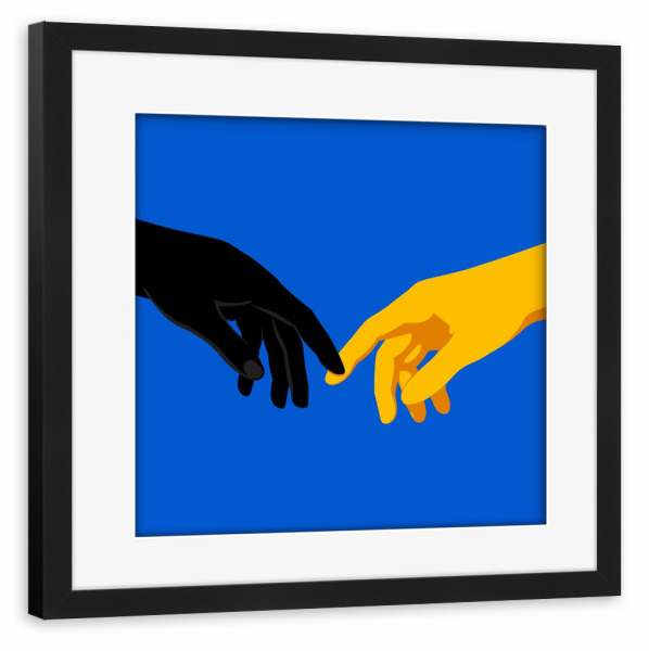 Poster mit Rahmen schwarz "The Modern Connection" artboxONE - Liebe