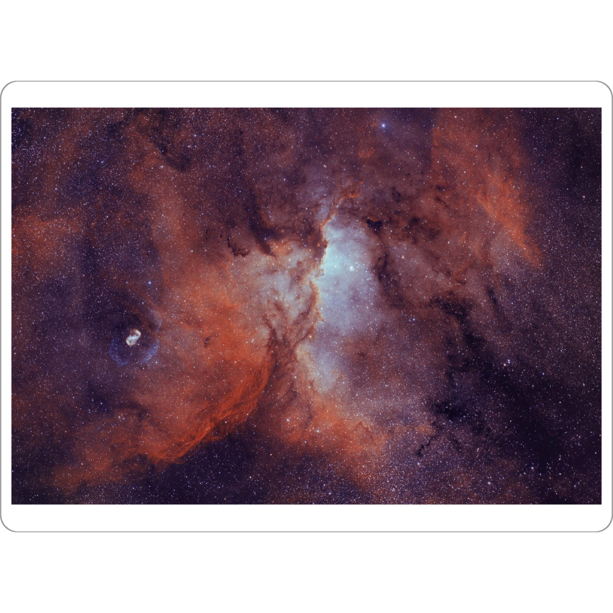 Tischset "Die Drachen am Altar" artboxONE - Natur,Galaxy - Drachen,Ngc 6188,Südsternhimmel,Sterne,Nebel,Weltall,Weltraum,Universum - Bild drachen