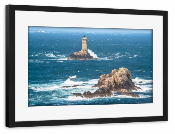 Poster mit Rahmen schwarz "Pointe du Raz Bretagne" artboxONE - Natur,Reise,Architektur