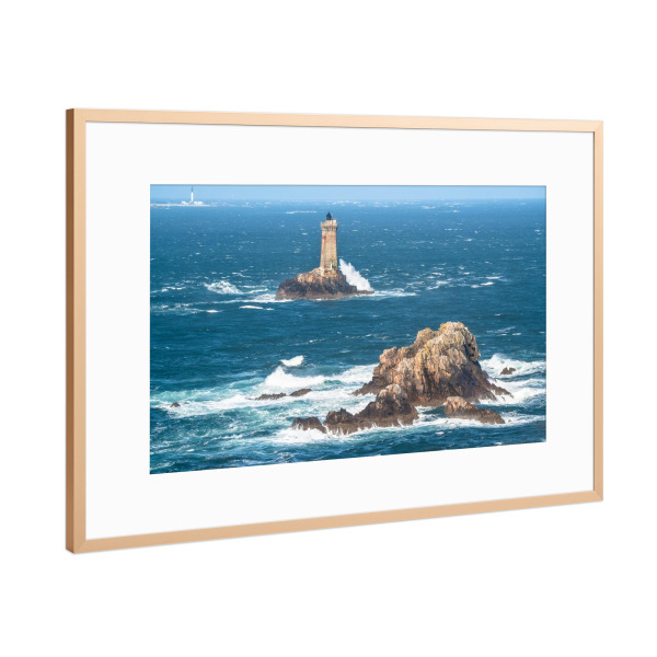 Poster mit Rahmen Kupfer "Pointe du Raz Bretagne" artboxONE - Natur,Reise,Architektur