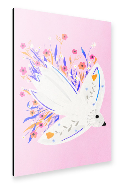 Alu-Dibond "Baroo Bloom - Seagull Pink" 30x20 cm artboxONE