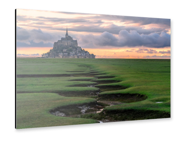 Alu-Dibond "Klosterberg am Abend" 30x20 cm artboxONE