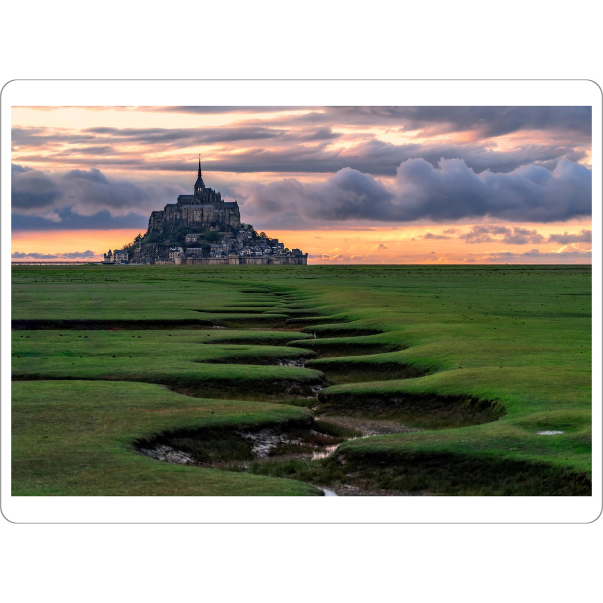 Tischset "Klosterberg am Abend" artboxONE - Natur,Reise,Architektur,Reise / Strand und Meer