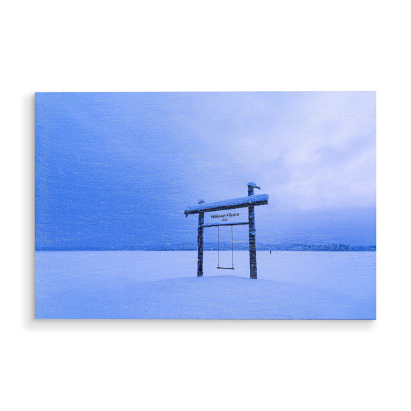 Holzbild "Schaukel am See" artboxONE - Natur,Reise,Reise / Länder