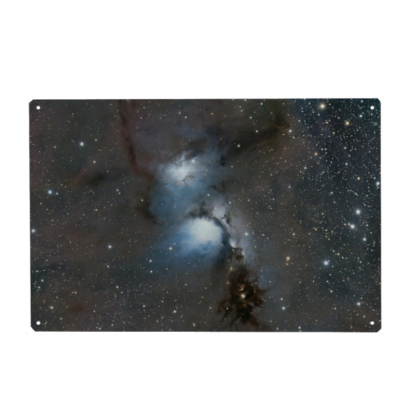 Metall Poster "Reflexionsnebel" artboxONE - Natur,Galaxy - Reflexionsnebe,Ngc 2064,Universum,Wetall,Weltraum,Sterne,Astronomie,Astrofotografie
