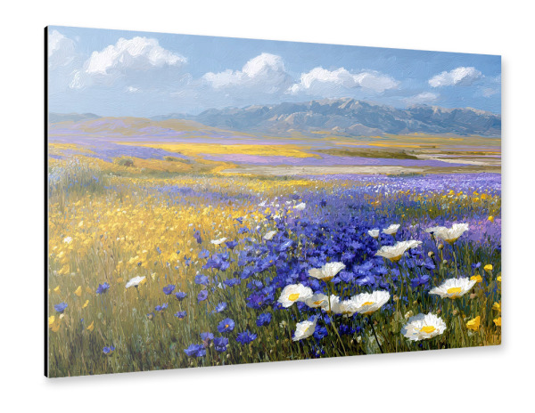 Alu-Dibond "Wildblumen Frühlingslandschaft" 30x20 cm artboxONE