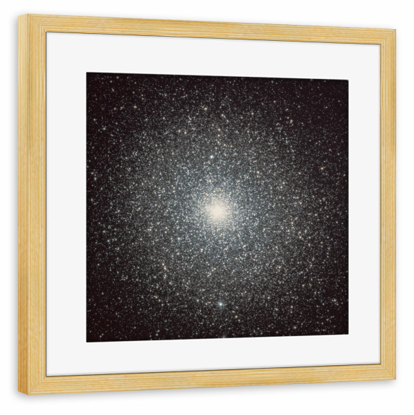 Poster mit Rahmen kiefer "47 Tucanae" artboxONE - Natur,Galaxy - Sternhaufen,Astronomie,Astrofotografie,Weltall,Weltraum,Universum,Sterne