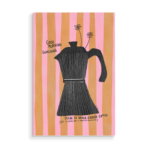 Holzbild "Baroo Bloom - Mocca Coffee" artboxONE - Typografie,Essen & Trinken