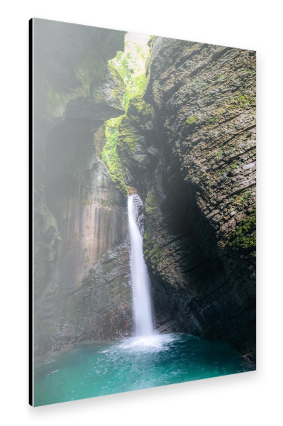 Alu-Dibond "Kozjak Wasserfall" 75x50 cm artboxONE