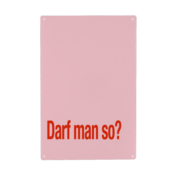 Holzbild "Darf man das" artboxONE - Typografie,Lustig - Darf man so,Jugendwort,Typografie,Lustig,Bunt,Colorblocking,Dopamin decor,Bold