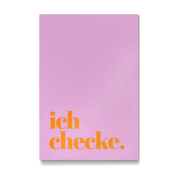 Galerie-Print "Ich checke" 75x50 cm artboxONE