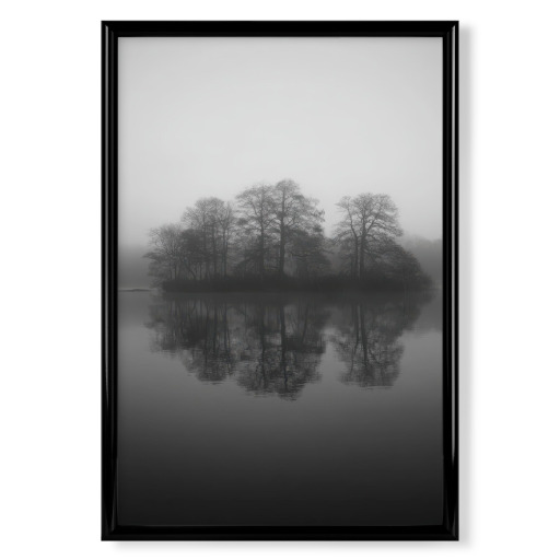 Mystische Insel im Nebel