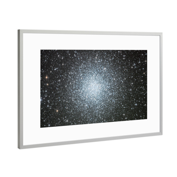 Poster mit Rahmen Silber "Messier 55 Sternhaufen" artboxONE - Natur,Galaxy