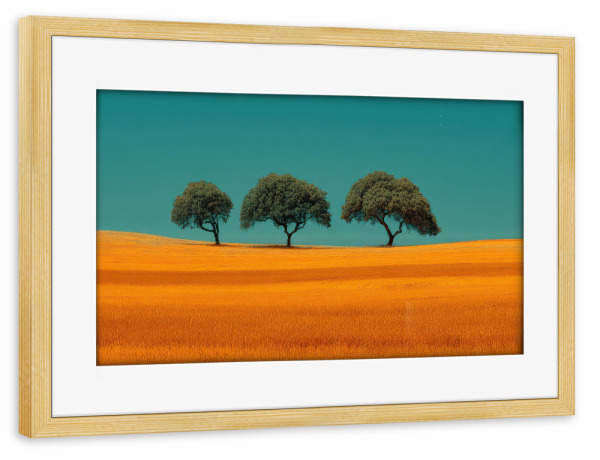 Poster mit Rahmen kiefer "Surreale Natur Kunst" artboxONE - Natur