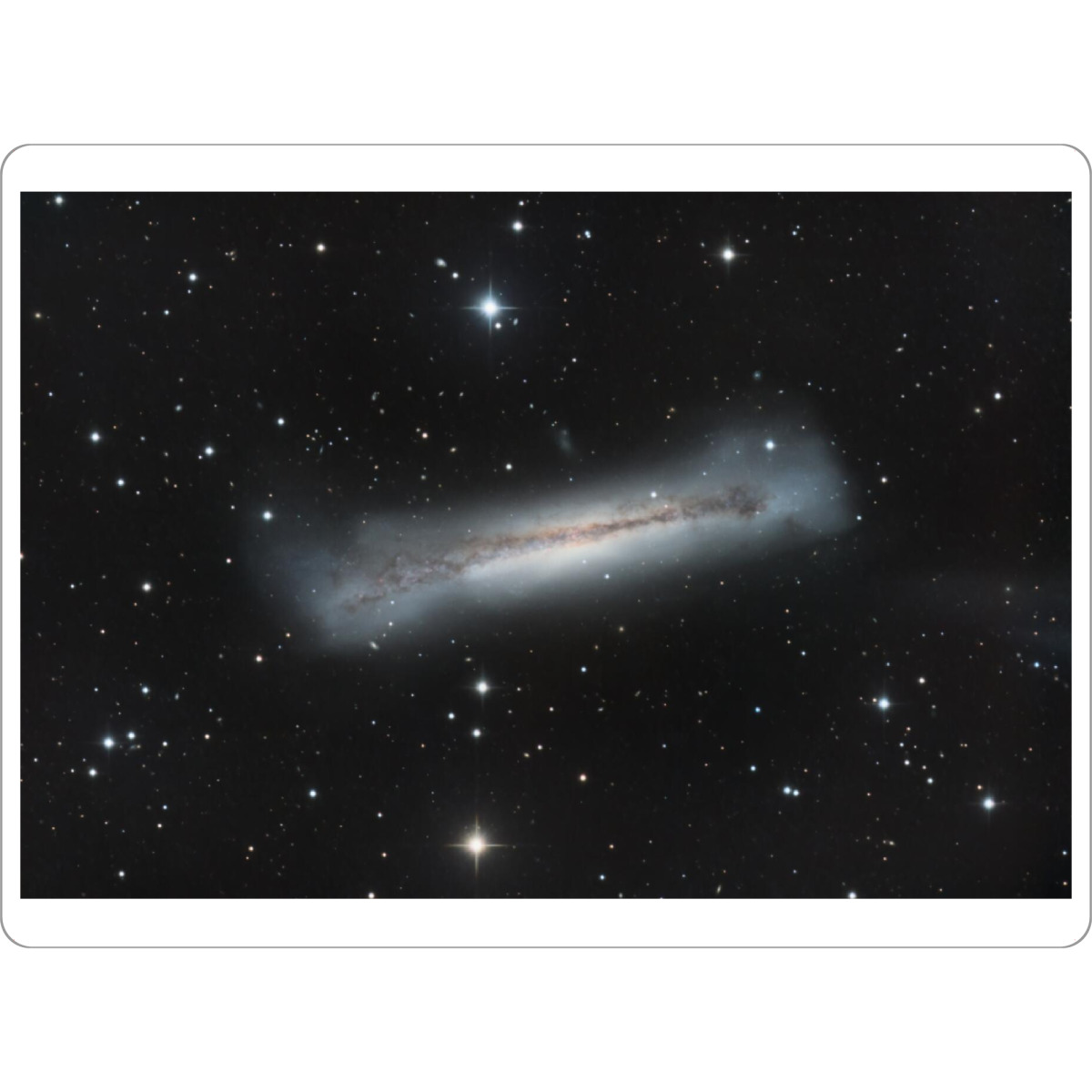Tischset "Spiralgalaxie NGC" artboxONE - Natur,Galaxy - Ngc 3628,Spiralgalagie,Galaxie,Weltall,Weltraum,Universum,Sterne,Astronomie,Astrofotografie