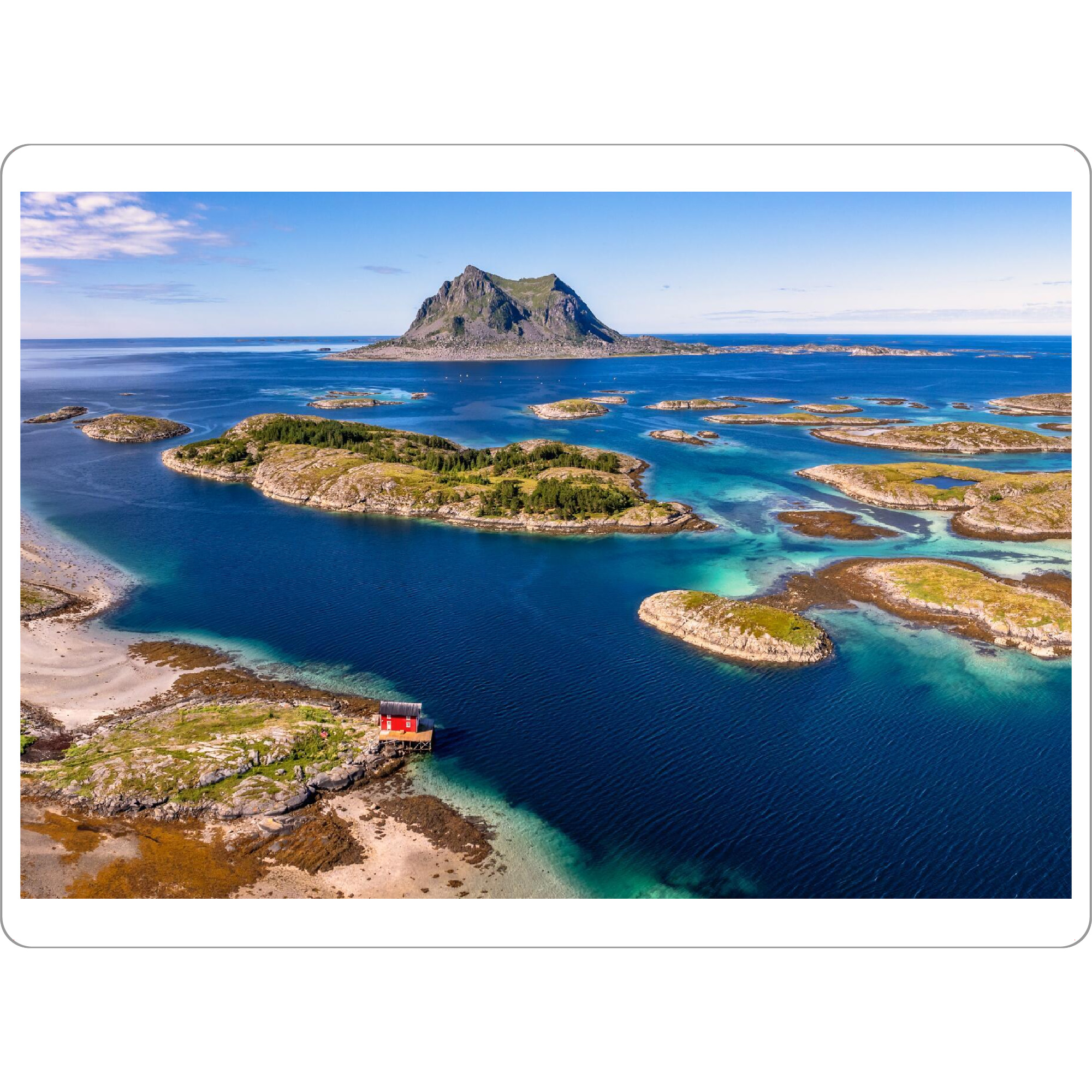 Tischset "Norwegen's Inselwelt von oben" artboxONE - Natur,Reise,Reise / Strand und Meer,Reise / Länder