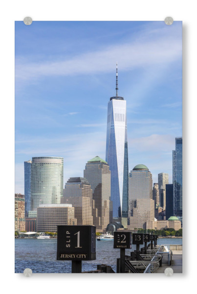 Acrylglasbild "JERSEY CITY Manhattan Skyline" artboxONE - Städte / New York,Reise,Architektur