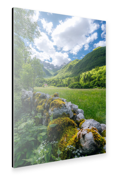 Alu-Dibond "Slowenien Soča-Tal" 30x20 cm artboxONE