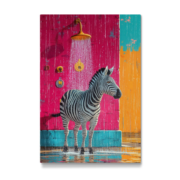 Galerie-Print "Zebra duscht" 30x20 cm artboxONE