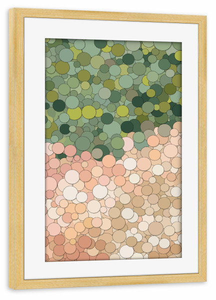 Poster mit Rahmen kiefer "Earth & Moss" artboxONE - Abstrakt