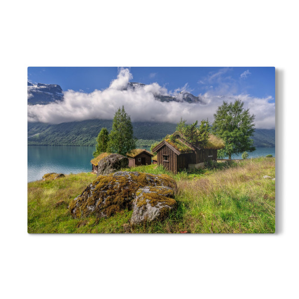 Galerie-Print "Almidylle in Norwegen" 75x50 cm artboxONE