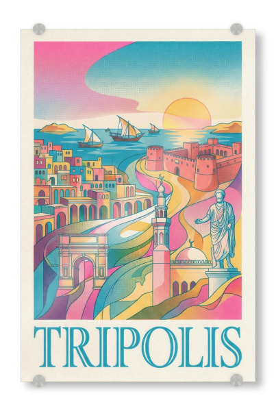 Acrylglasbild "Tripolis Art Deco" artboxONE - Städte / Weitere