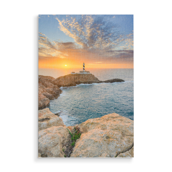 Holzbild "Faro de Cala Figuera Mallorca" artboxONE - Natur,Reise,Reise / Strand und Meer