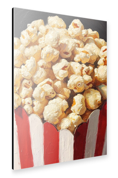 Alu-Dibond "Popcorn in getreifter Schale" 30x20 cm artboxONE