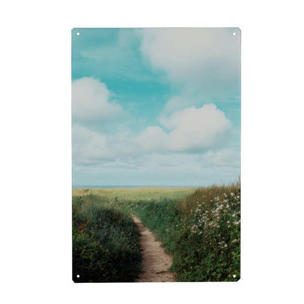 Holzbild "Traumpfad am Meer" artboxONE - Natur