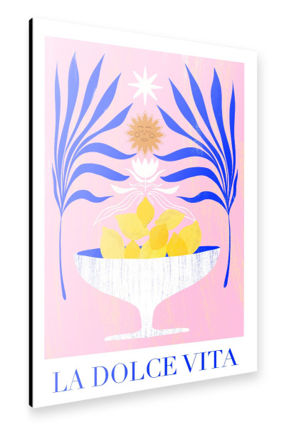 Alu-Dibond "Baroo Bloom - La dolce Vita Rosa" 30x20 cm artboxONE