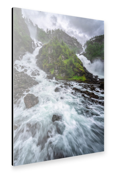 Alu-Dibond "Latefossen Norwegen" 75x50 cm artboxONE