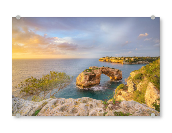 Acrylglasbild "Morgens bei Es Pontàs" artboxONE - Natur,Reise,Reise / Strand und Meer