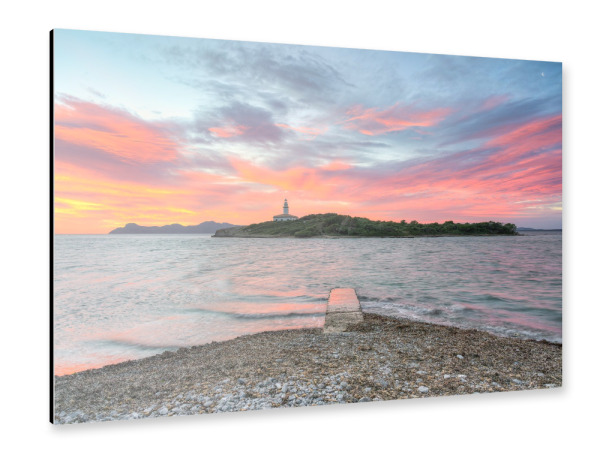 Alu-Dibond "Leuchtturm von Alcanada" 75x50 cm artboxONE