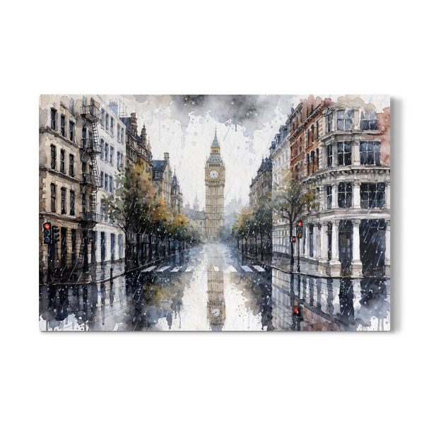 Galerie-Print "Big Ben im Regen" 75x50 cm artboxONE