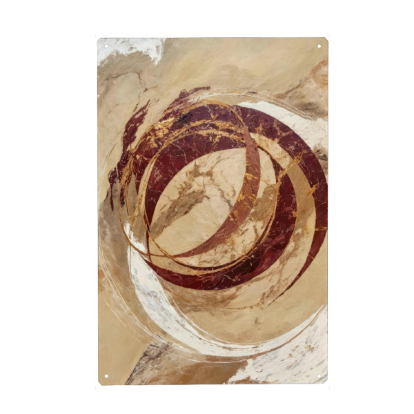 Metall Poster "Zirkuläre Harmonien" artboxONE - Abstrakt
