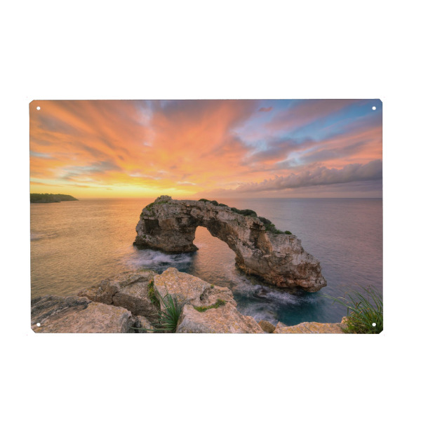 Holzbild "Es Pontàs auf Mallorca" artboxONE - Natur,Reise,Reise / Strand und Meer