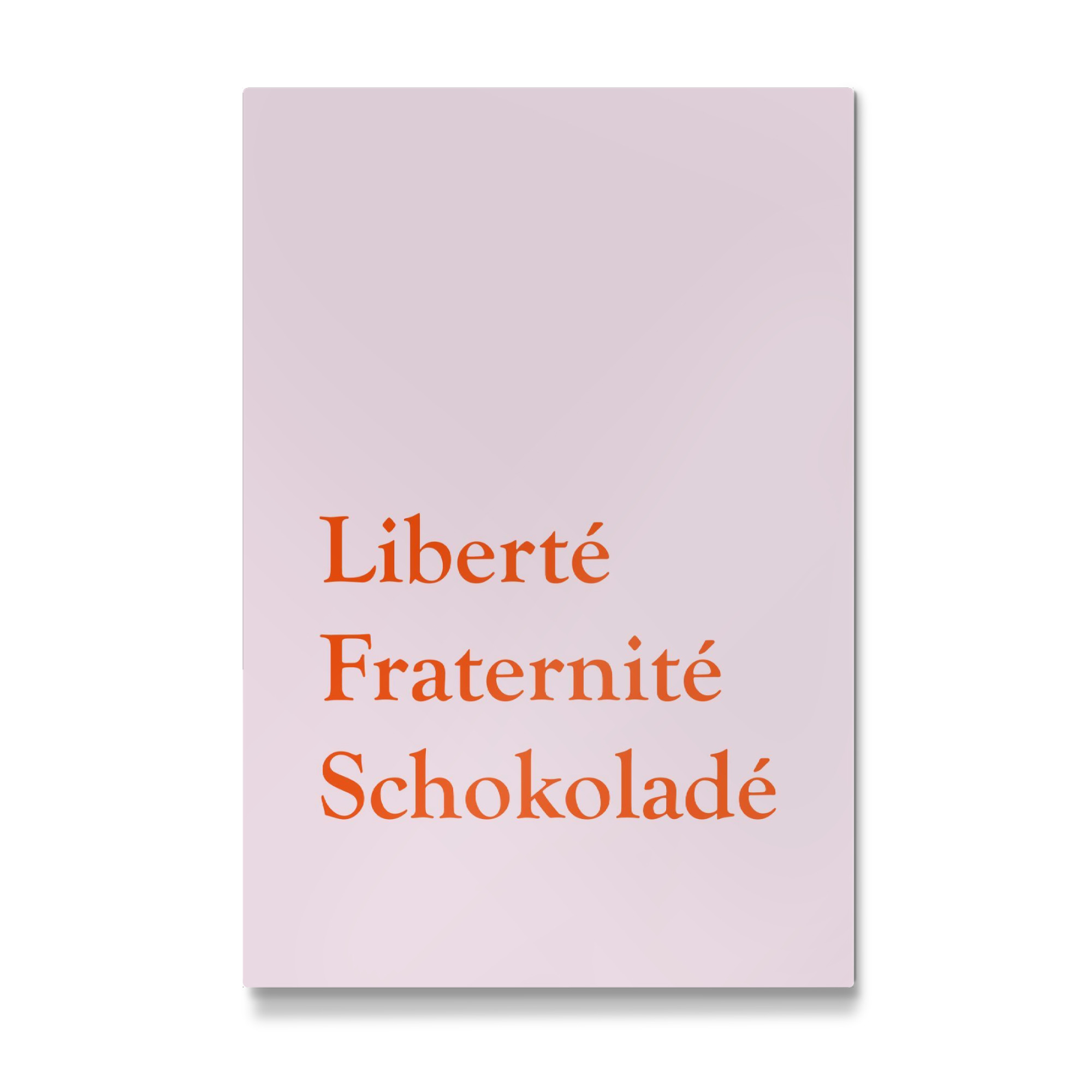 Galerie-Print "Liberté Fraternité Schokoladé" 30x20 cm artboxONE