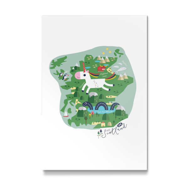 Galerie-Print "Mini Map of Scotland for Kids" 75x50 cm artboxONE