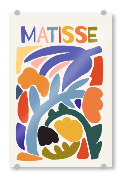 Acrylglasbild "Matisse Abstrakt" artboxONE - Floral,Abstrakt,Für Mama - Matisse,Floral,Blume,Dekorativ,Bunt,Abstrakt,Kunst,Treechild,Illustration