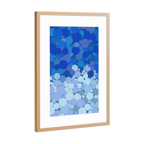 Poster mit Rahmen Kupfer "Deep Ocean Mist" artboxONE - Abstrakt